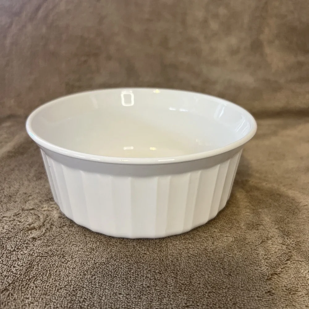 Corning Ware by Corelle F-16-B‎ French White Casserole Dish Bowl 16oz Ramekin